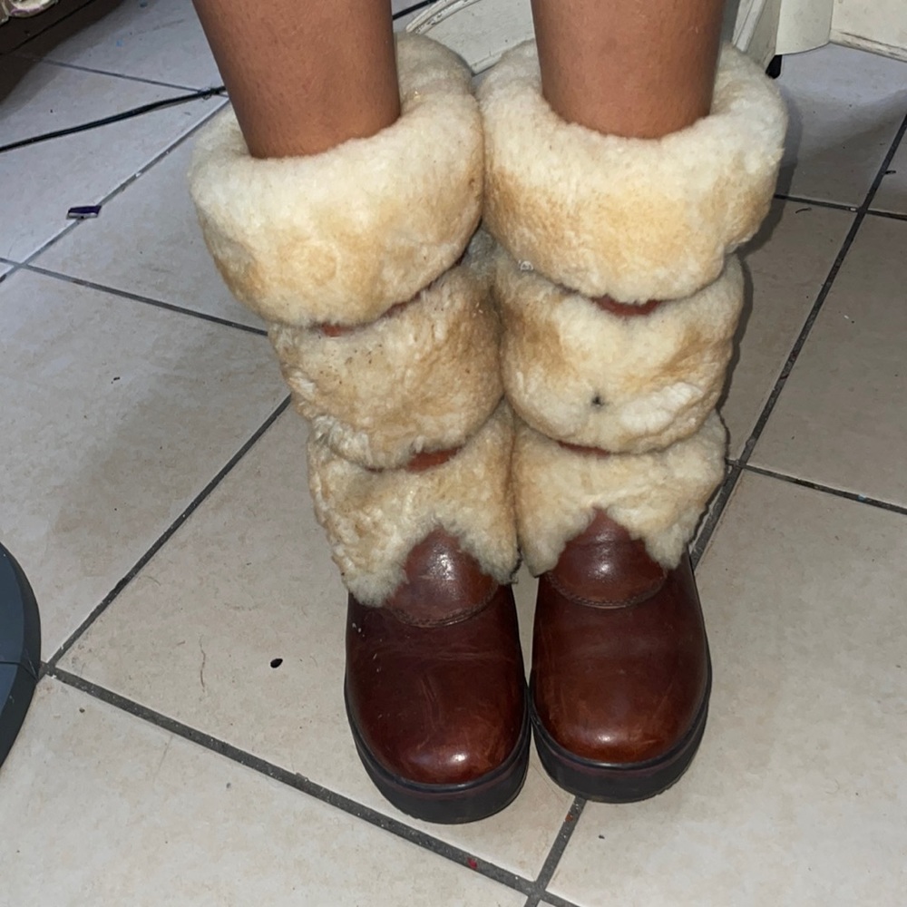 Warm ugg boots with socks